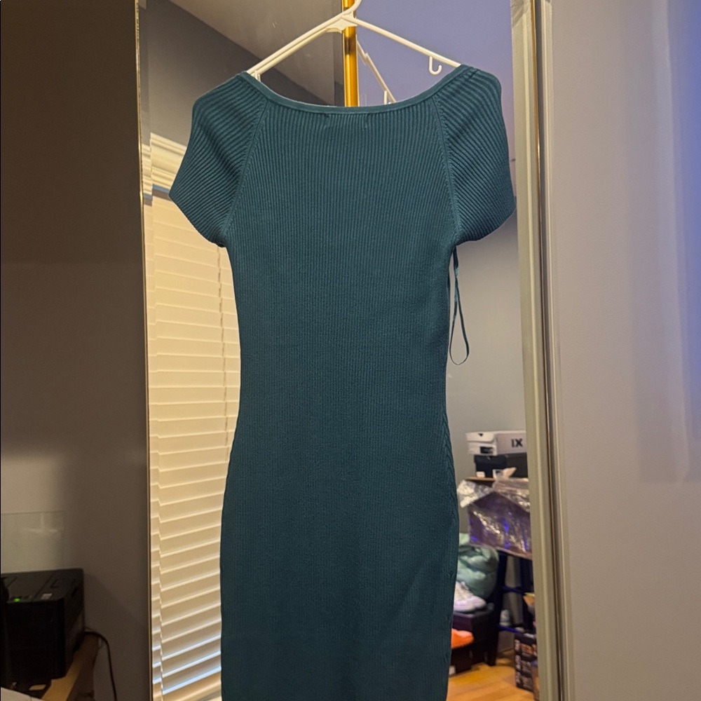 Mini Teal Dress - Picture 5 of 7